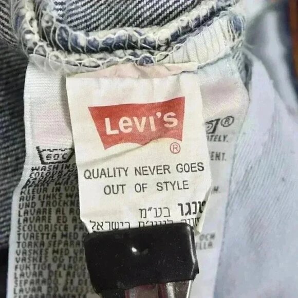 Vintage 90's Levi's 501 Jeans High Waist Straight Leg Blue Size 29 - Picture 7 of 10